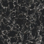 Czarny Konglomerat Technistone na blaty kuchenne, parapety i schody.