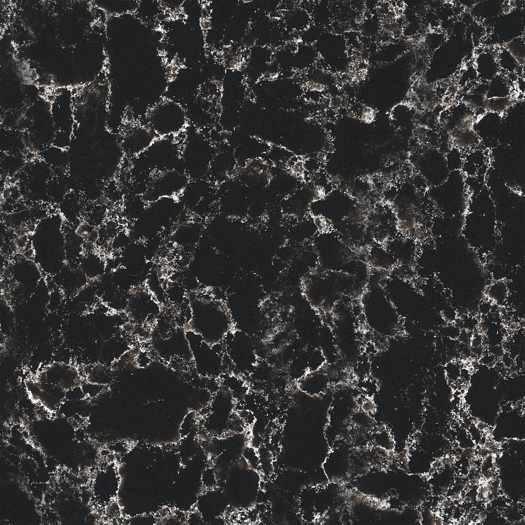 Czarny Konglomerat Technistone na blaty kuchenne, parapety i schody.