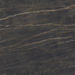 Czarny spiek kwarcowy ze złotą żyłką na blaty kuchenne, ścianę dekoracyjną, posadzki lub schody – Laminam Noir Desir