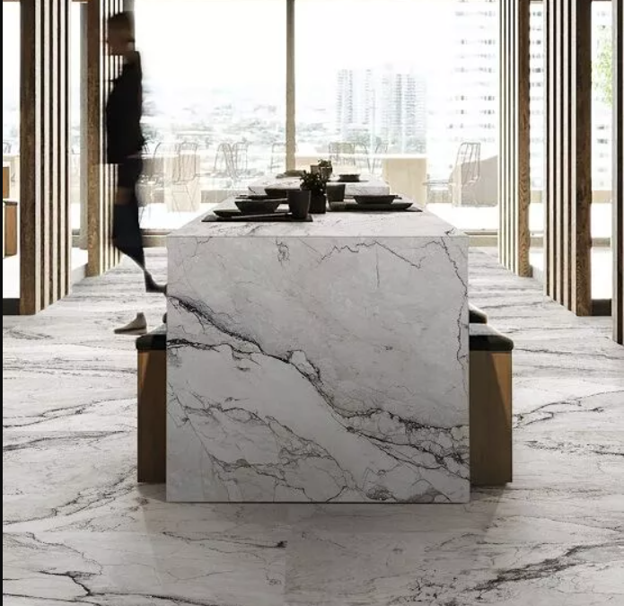 Blat kuchenny ze spieku kwarcowego szerokości 80cm