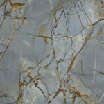 Niebieski Kwarcyt Blue Rome z żyłką