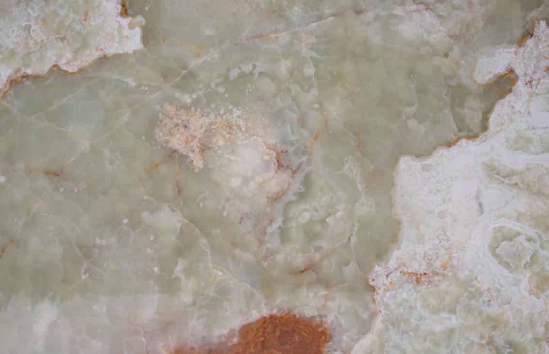 Zielony Onyks Verde - kamień naturalny który można podświelić - wzór